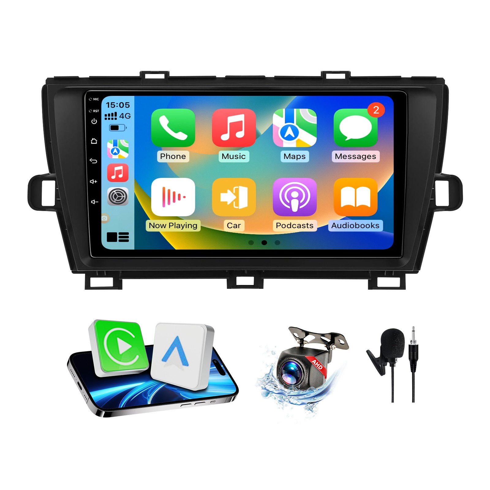 For Toyota Prius 2010-2015 Carplay Car Stereo Radio Android Navi 2+64G