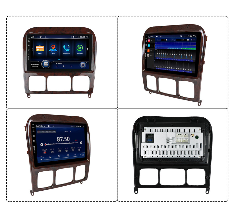 For Mercedes-Benz S Class W220 CAR PLAY ANDROID 14 AUTO CAR STEREO HEAD UNIT AHD