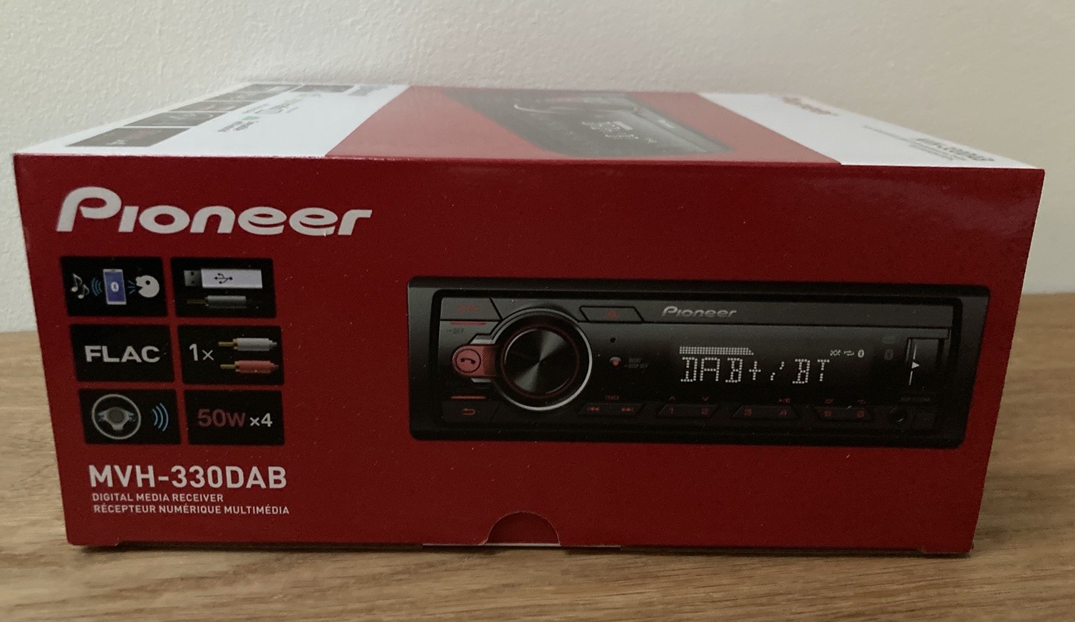 Pioneer MVH-330DAB MP3 Short Body Car Radio W. DAB Bluetooth USB Aux In + Aerial