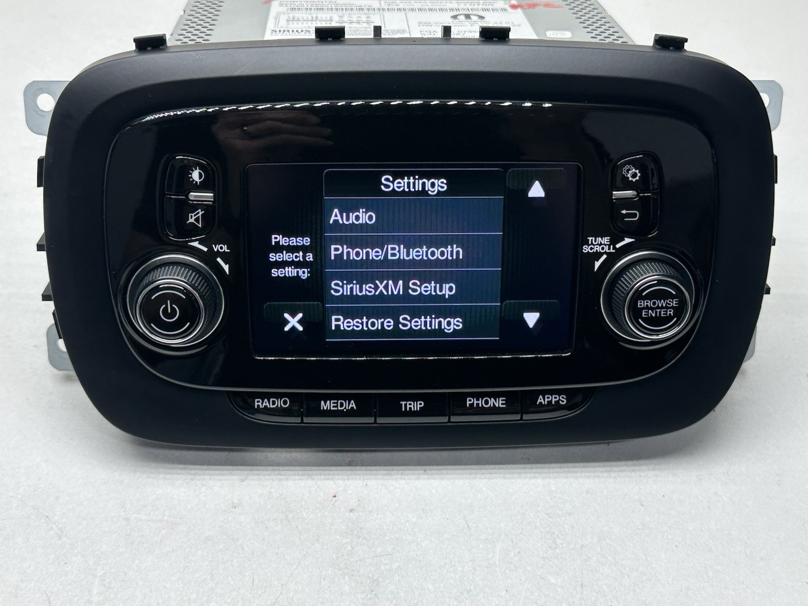 2015-2019 Fiat 500X Radio Audio FM/AM Display Receiver 5″ Screen VP2 Unit OEM