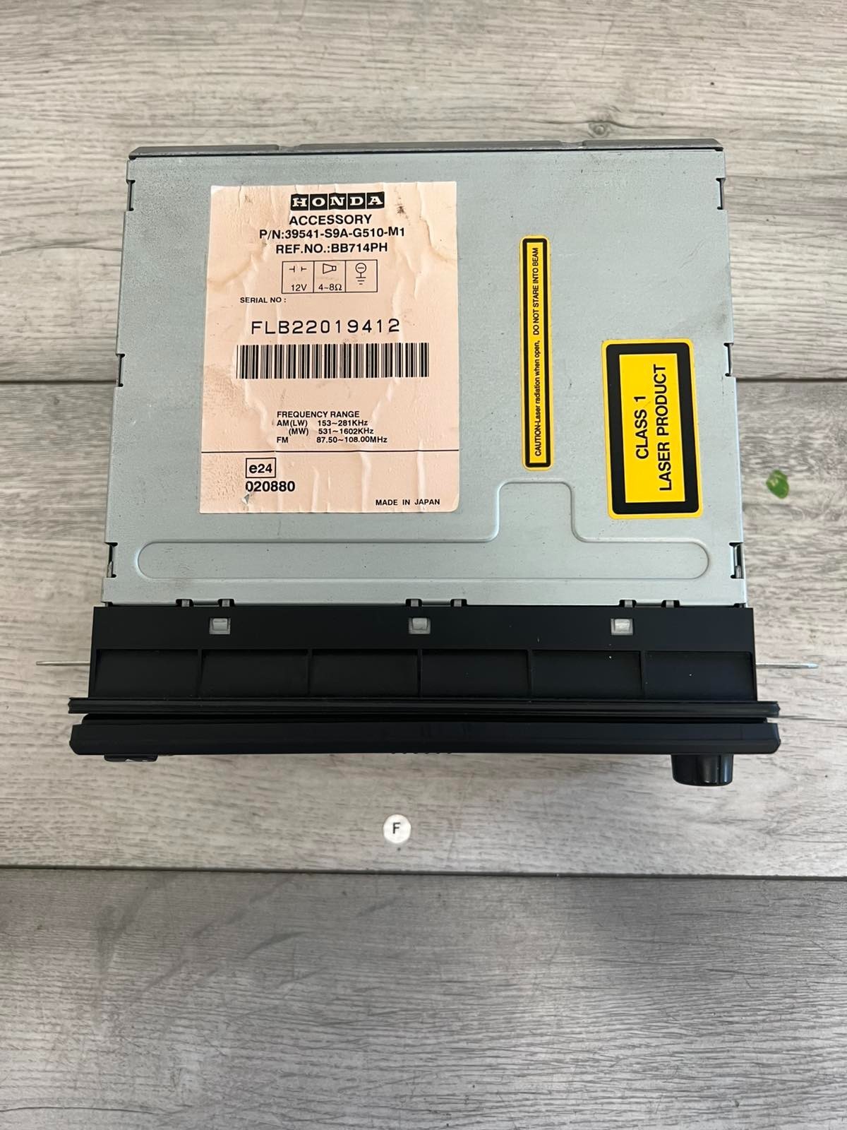 Honda CR-V 2007 Radio CD Player Head Unit 39541-S9A-G510-M1