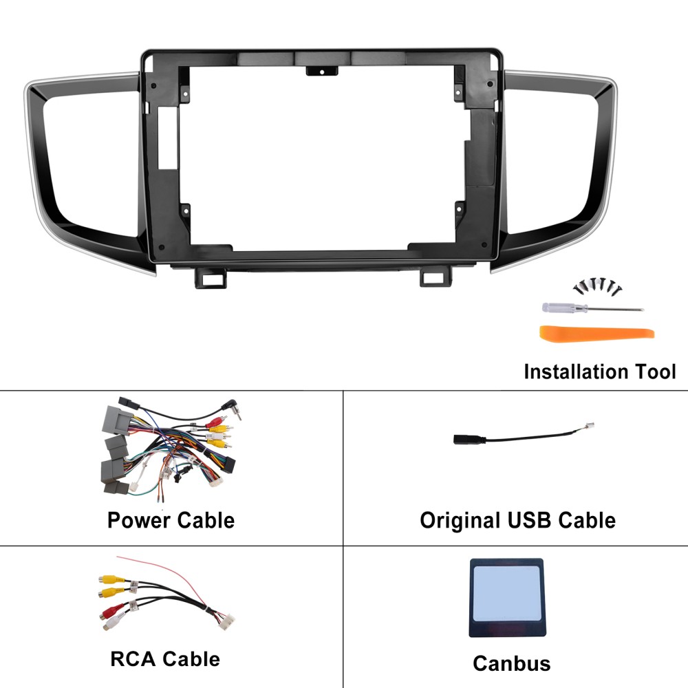 For HONDA Pilot 2016-2022 Car Stereo Radio Apple Carplay Android 15 4+64GB