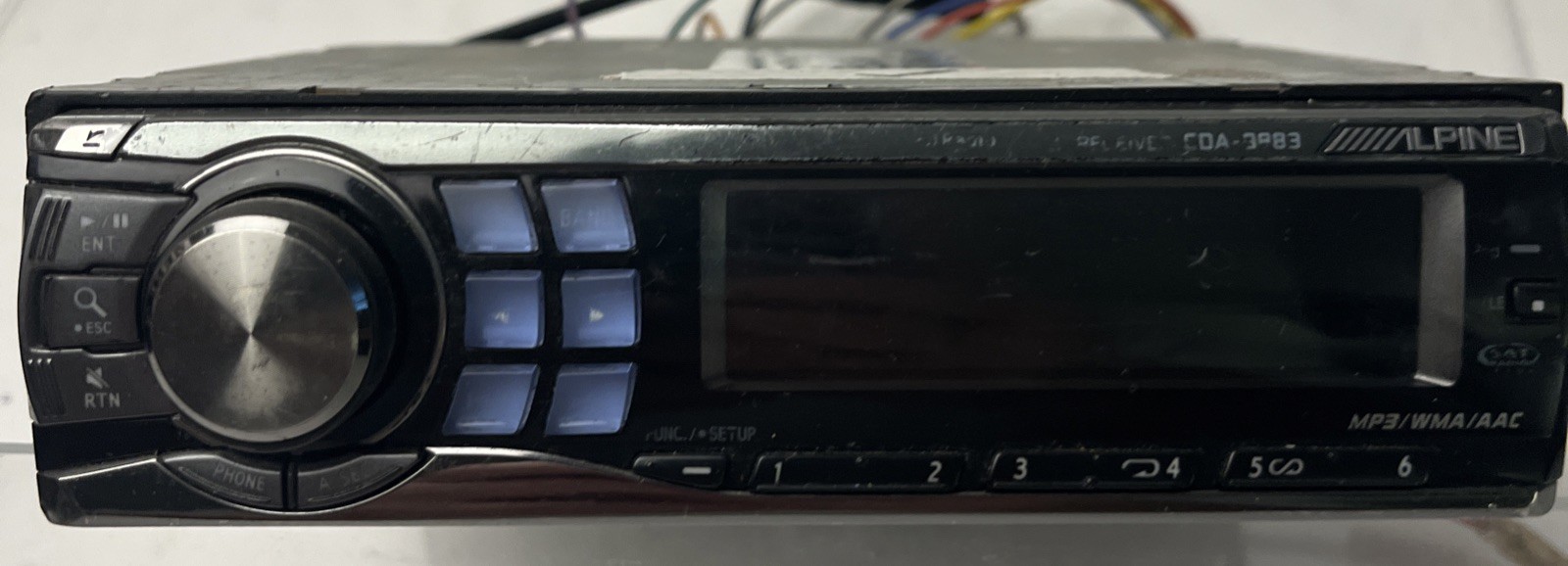 Alpine Car Radio CD MP3 WMA AAC HD Sat Ai-NET Ready CDA-9883 *Tested*