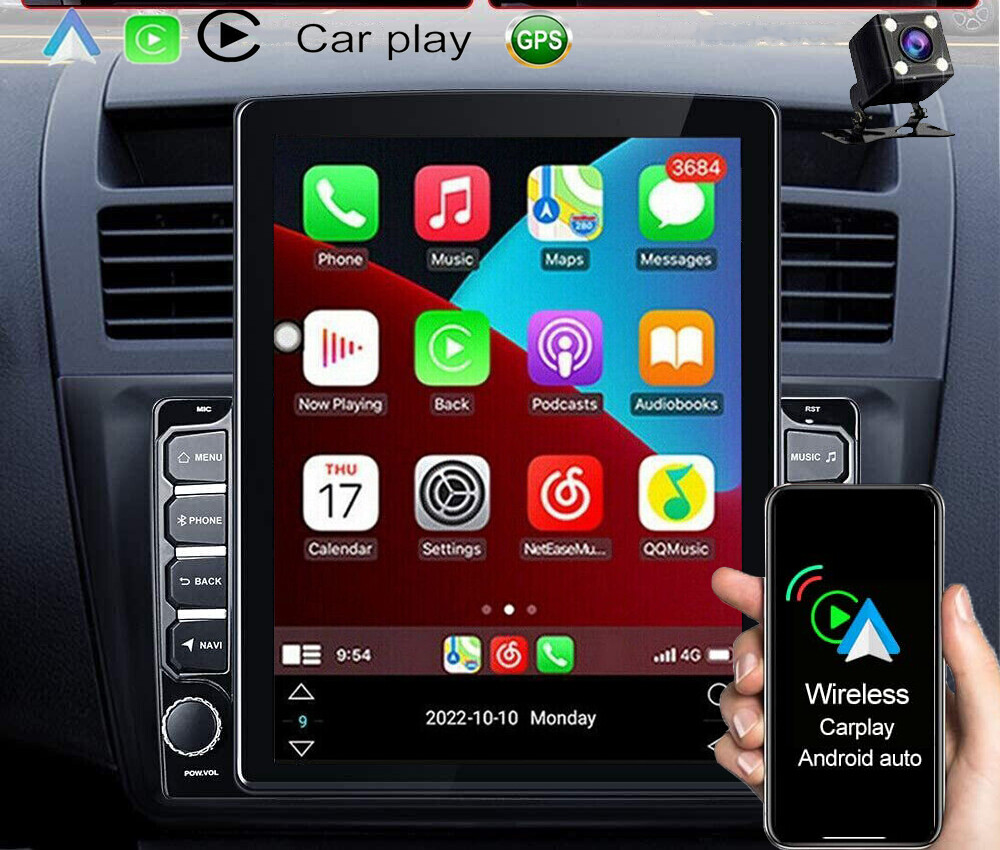 Car Stereo Radio Player Wifi Android Auto Cam Carplay 9.7″ 2Din Android 13.0 Gps