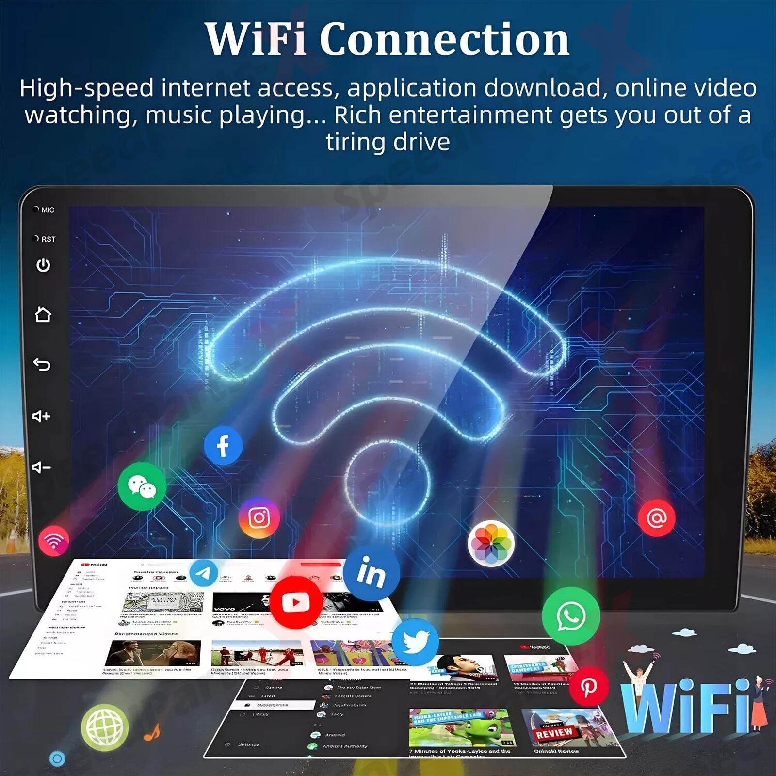 Carplay Car Stereo Radio Android 14 For Chrysler 200 200C 200S 2015-2019 4+64GB