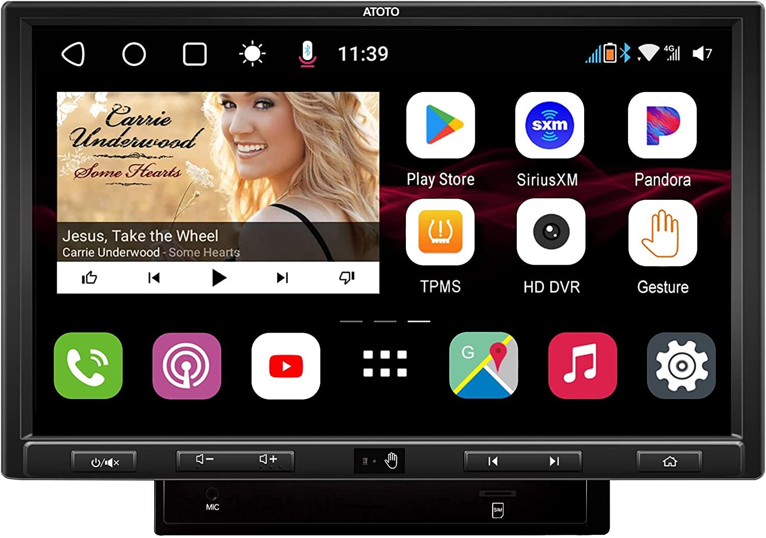 ATOTO S8 Ultra Plus 10.1in Double Din Car Stereo Head Unit GPS Track 4G LTE 2xBT