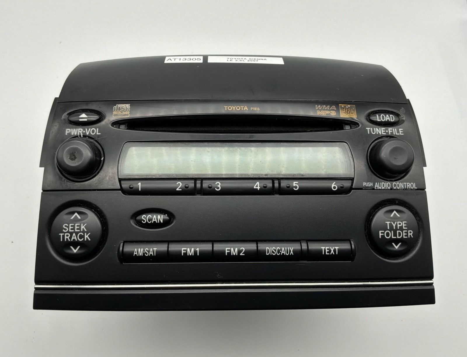 OEM 04-10 Toyota Sienna LE AM FM Radio Receiver CD WMA MP3 Single Disc Player