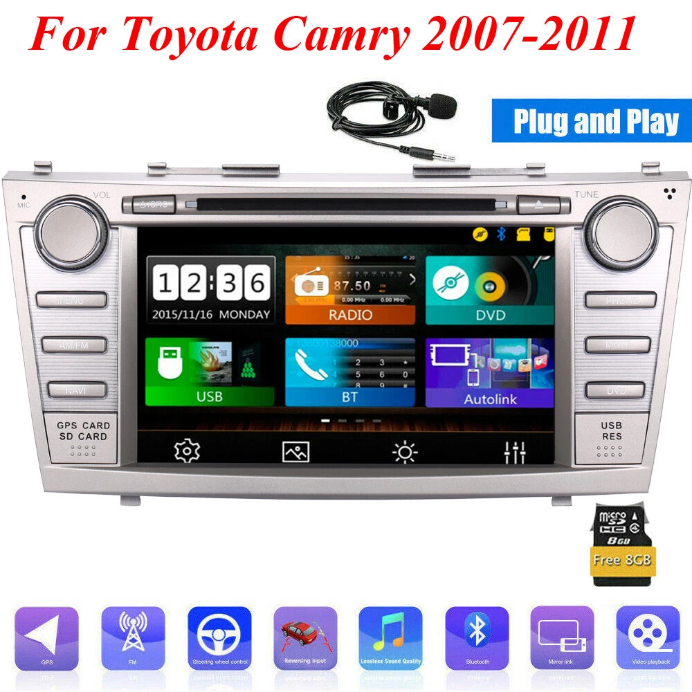 8″ For Toyota Camry CD DVD GPS BT Cars Radio Stereo 2007 2008 2009 2010 2011