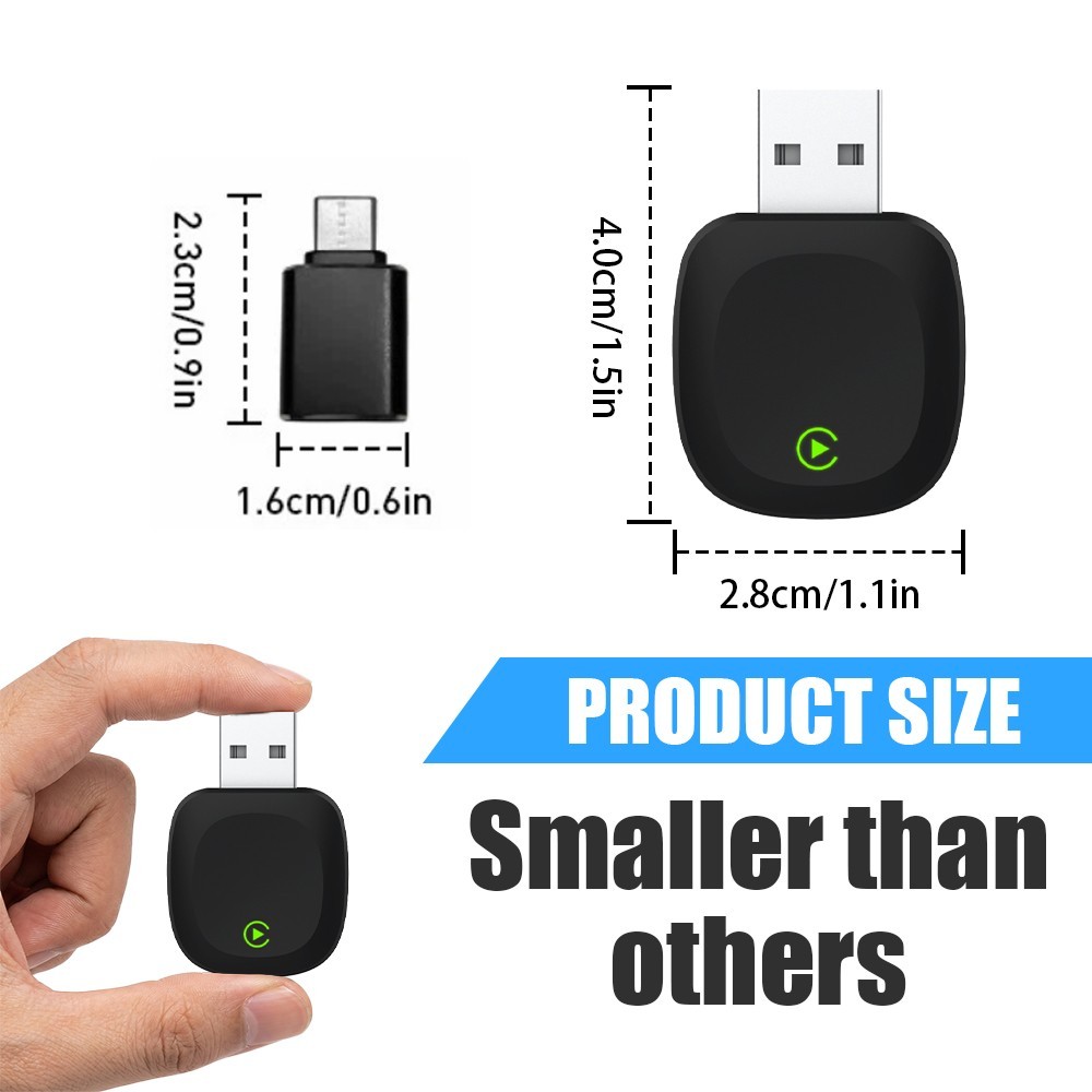 TrolinkTek Wireless CarPlay Adapter Plug&Play Fast Stable Connection for iPhone