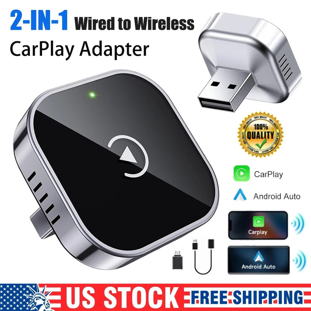 USB Auto Wireless CarPlay Adapter For iPhone Apple Wireless Dongle Plug ＆ Play