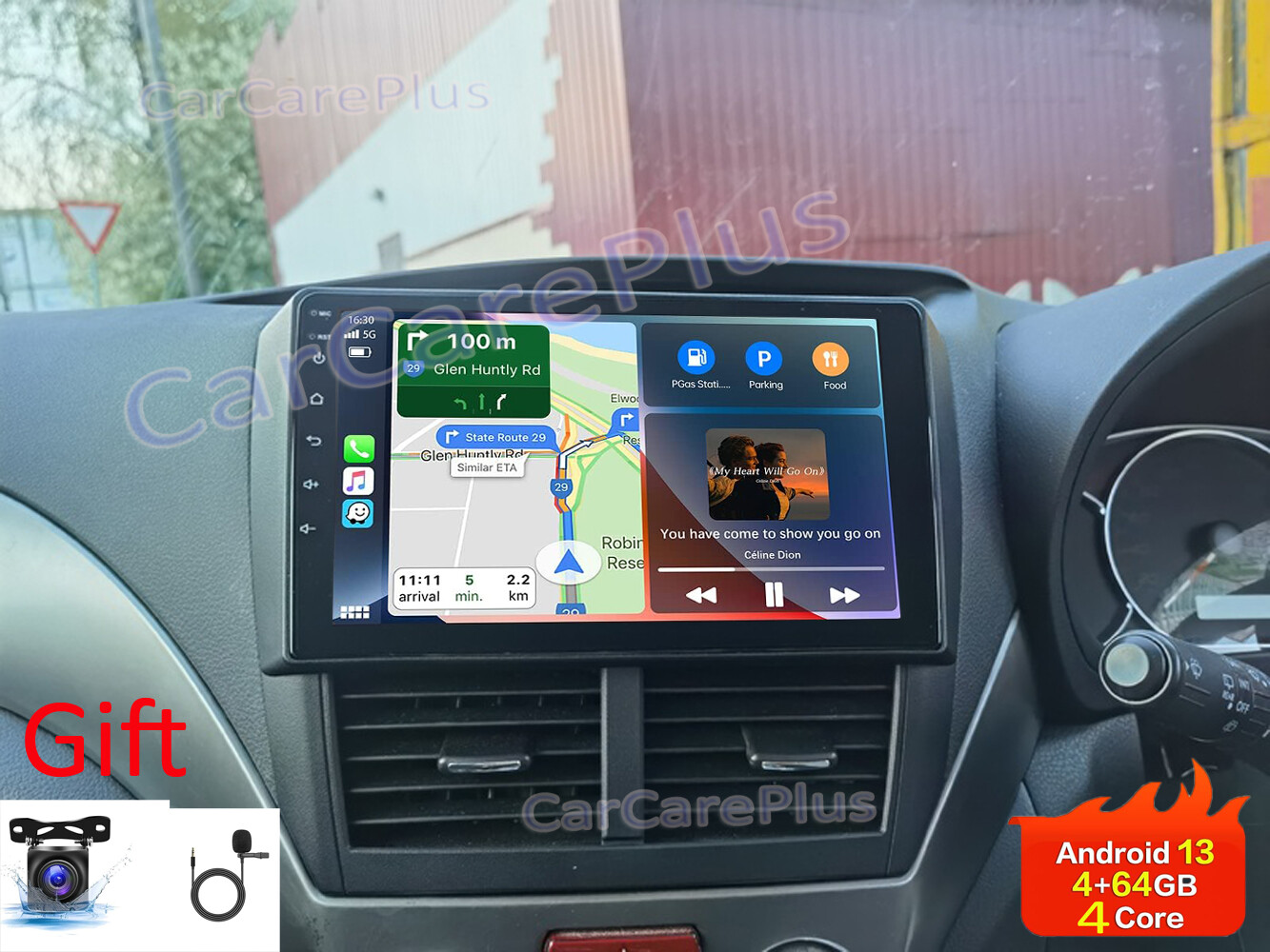Android 13 CarPlay Car Stereo Radio GPS WIFI For 2008-2014 Subaru WRX / WRX STI