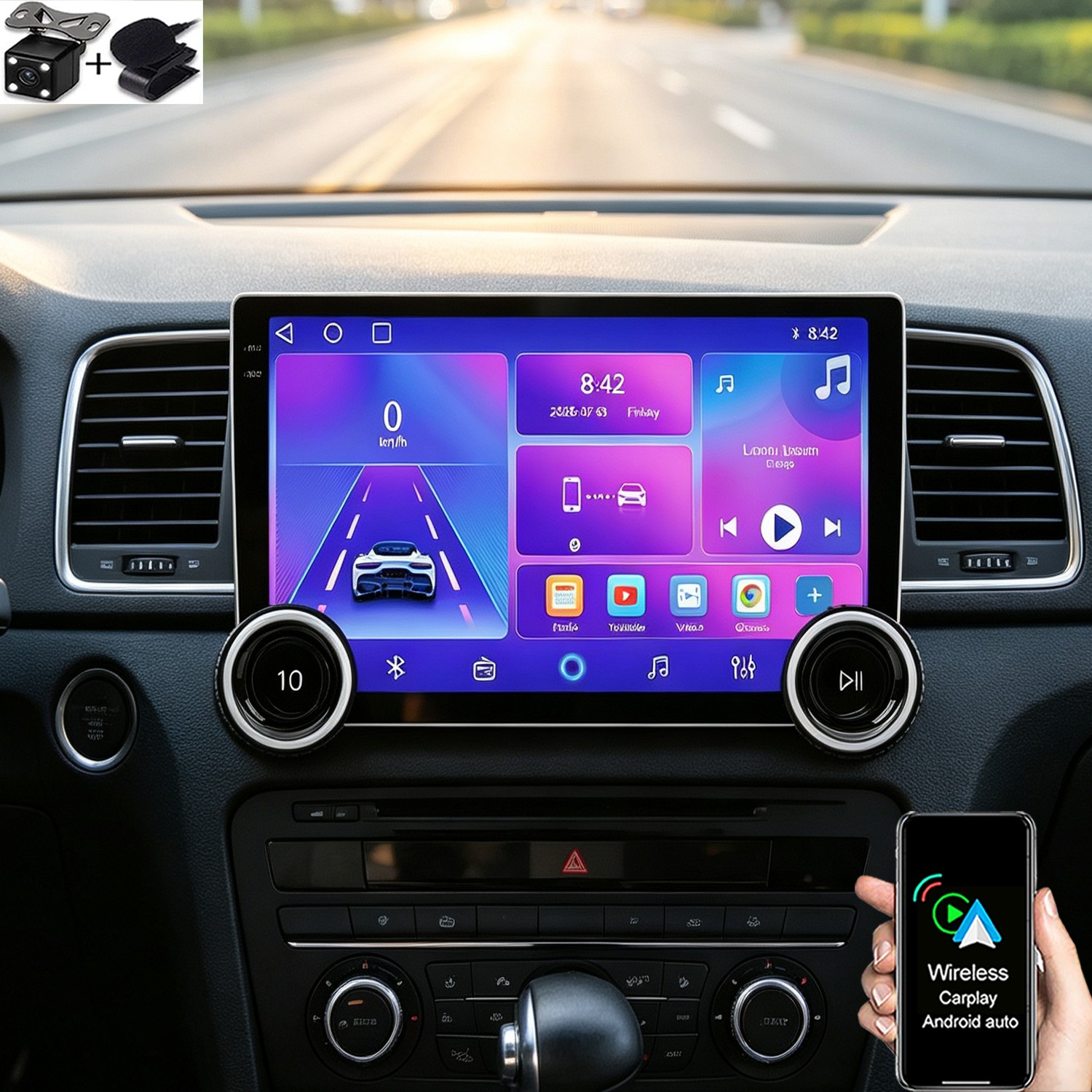 10“ Carplay Car Stereo For Suzuki SX4 2018-2025 Radio 64G Android 15 GPS Navi