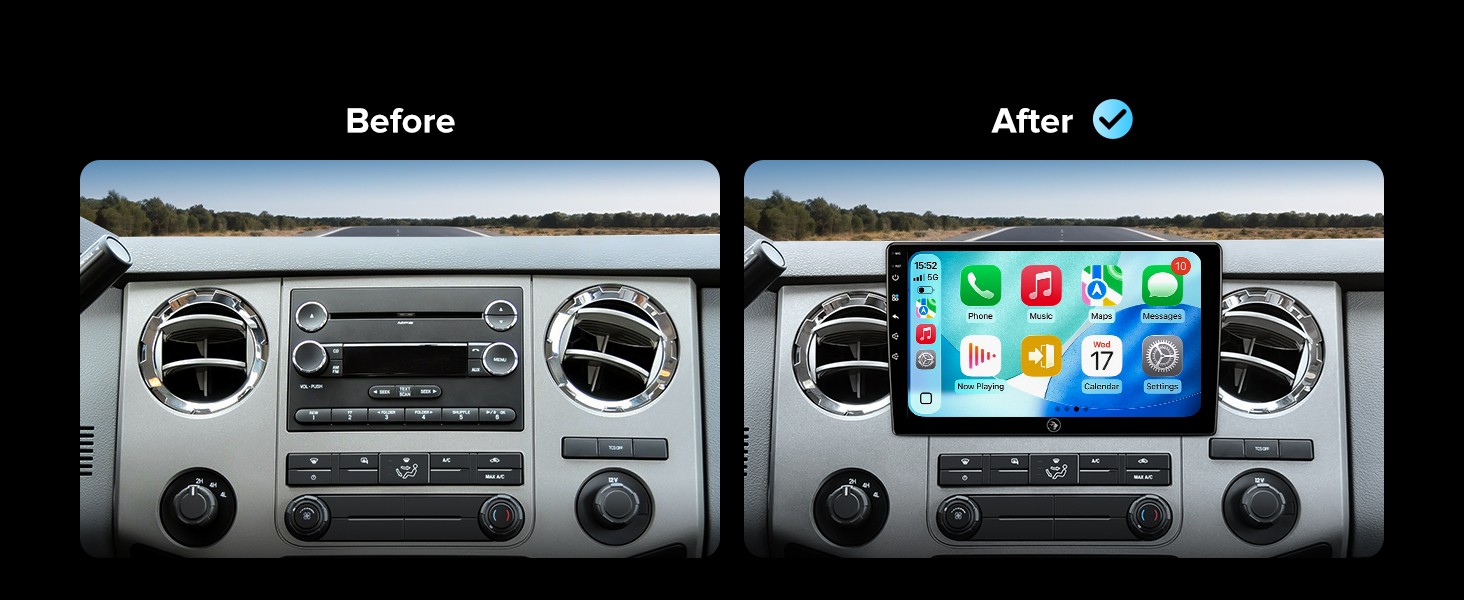 Car Stereo for Ford F150 2004-2008, F250/F350/F450 2008-2016 – Wireless Carplay