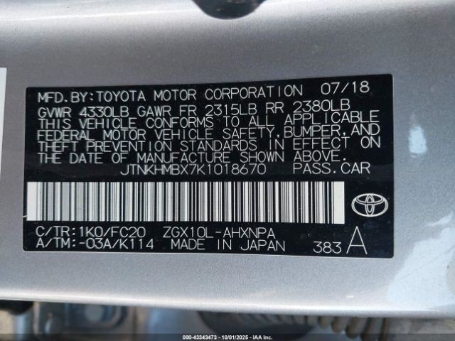 Audio Equipment Radio Display And Receiver ID 86140-10020 Fits 19 C-HR 983358