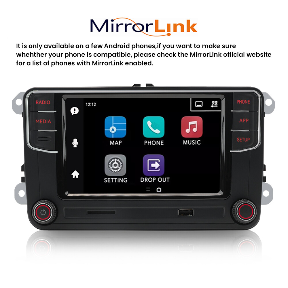 6.5Inch CarPlay Android Auto Radio RCD360 PRO 187B RCD330 For VW TIGUAN Golf CC