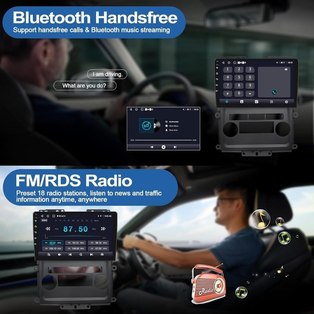 4+64G Android 15 For Nissan Frontier 2009-2012 Car Radio Stereo CarPlay GPS CAM