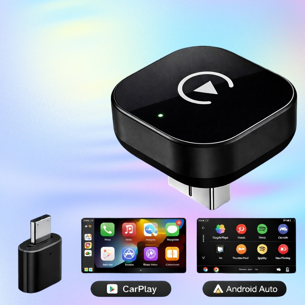 USB Wireless CarPlay Adapter for Apple iPhone & Android Auto Dongle Plug＆Play US