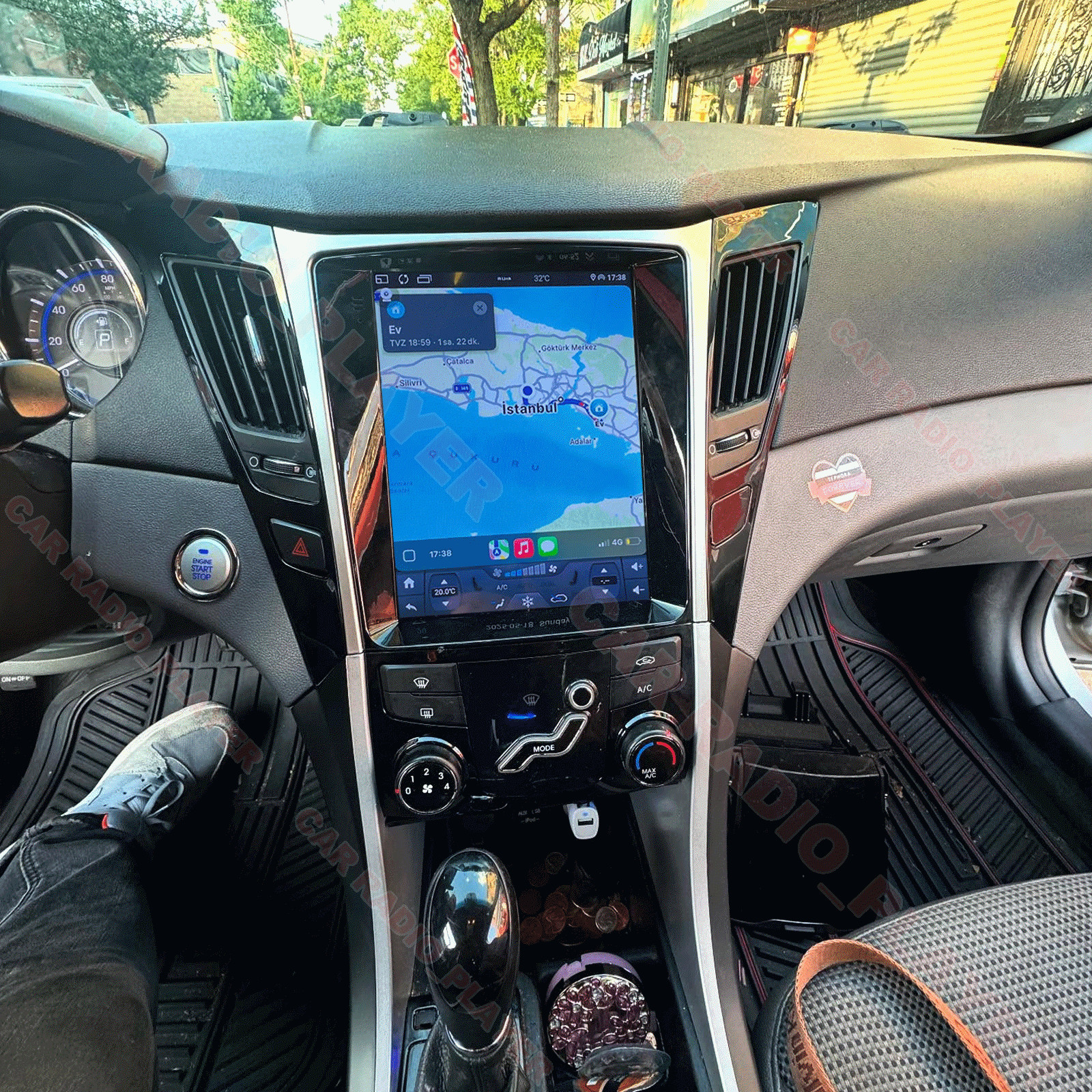 Android 15 Carplay GPS Nav Stereo Radio WIFI RDS BT For 2011-2015 Hyundai Sonata