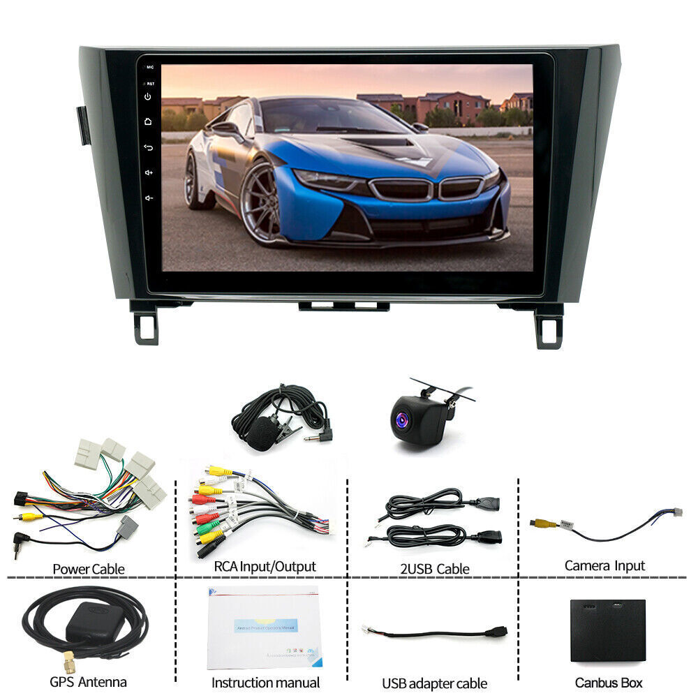 For Nissan Xtrail Qashqai Rogue 2014-2018 Android 13 Car Stereo Radio GPS NAVI