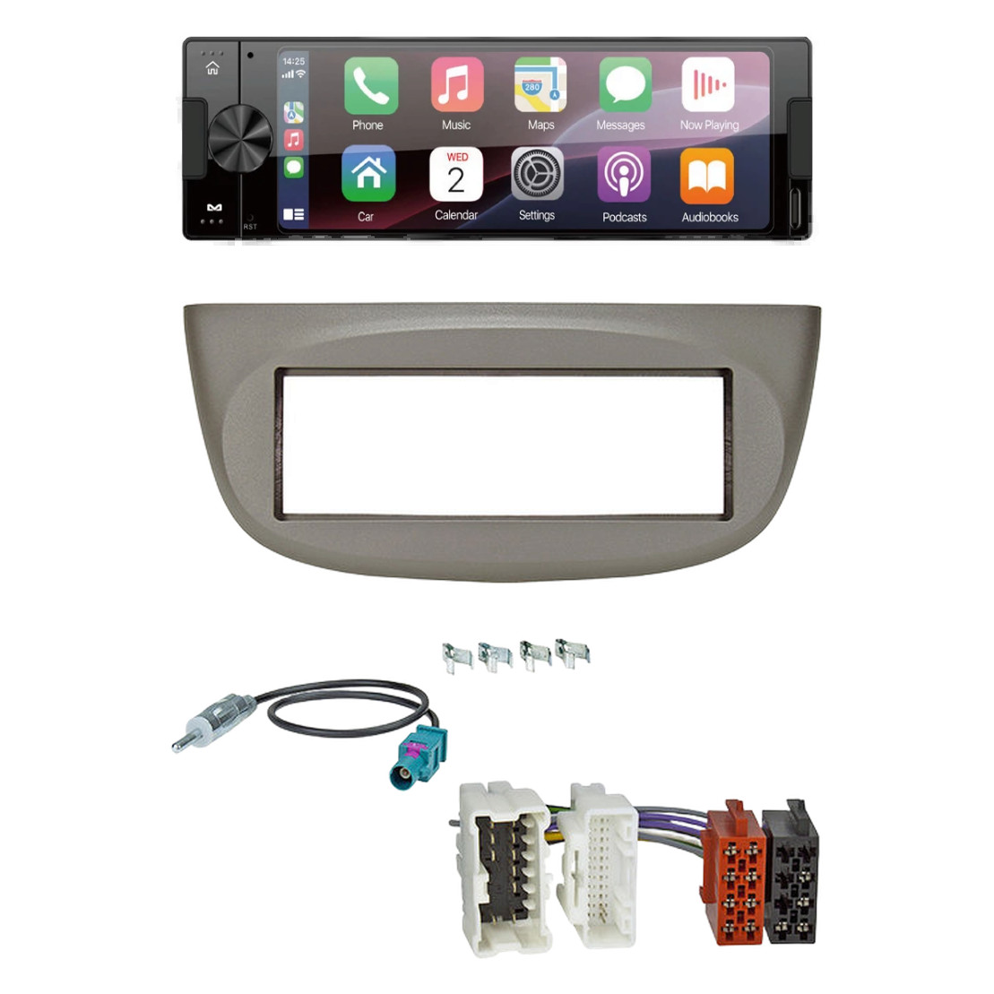 Ampire CPR60 radio DAB + Bluetooth with installation kit for Renault Twingo from 2012