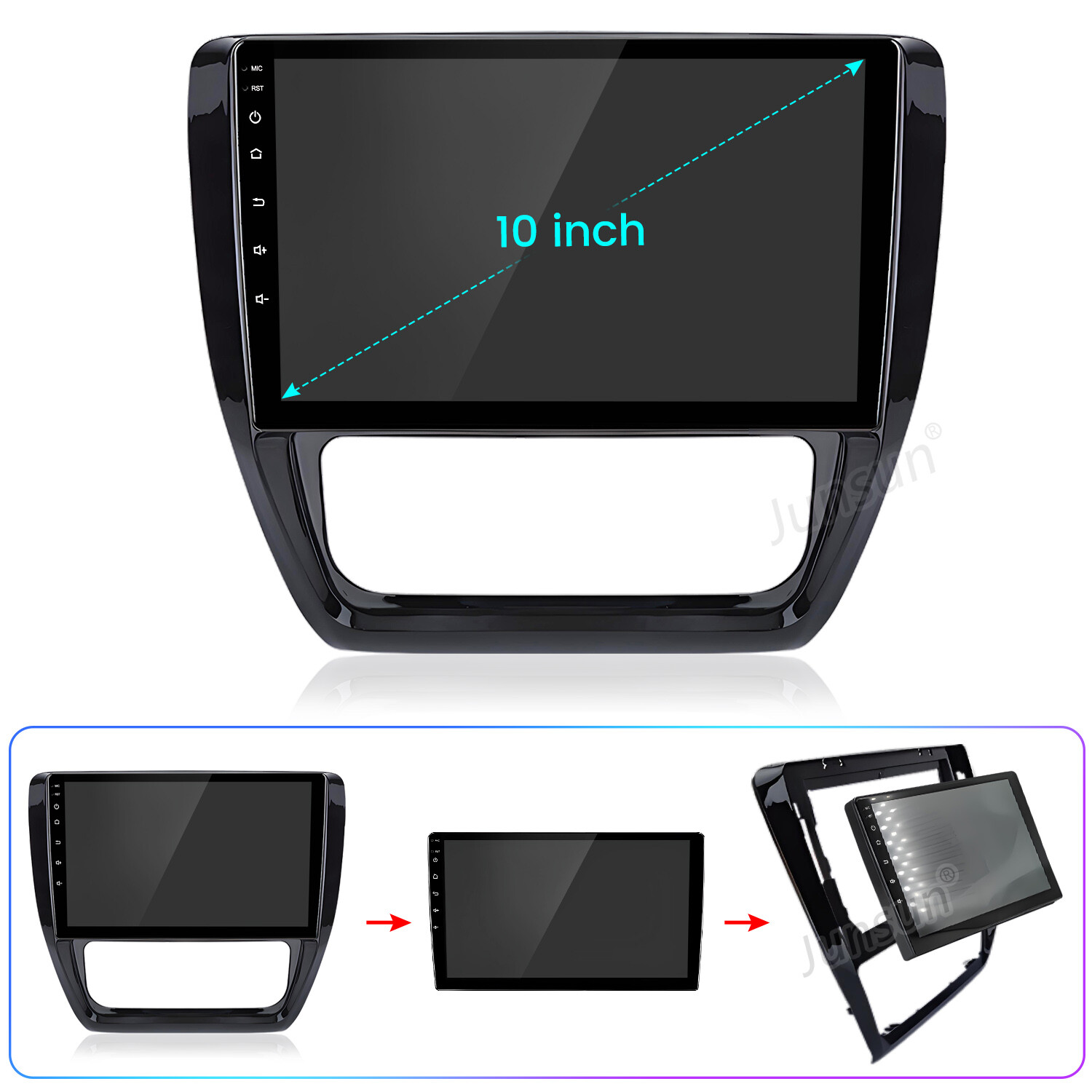 For Jetta 6 2011-18 6+128G 8Core Android14 Carplay Car Stereo Radio RDS GPS Navi