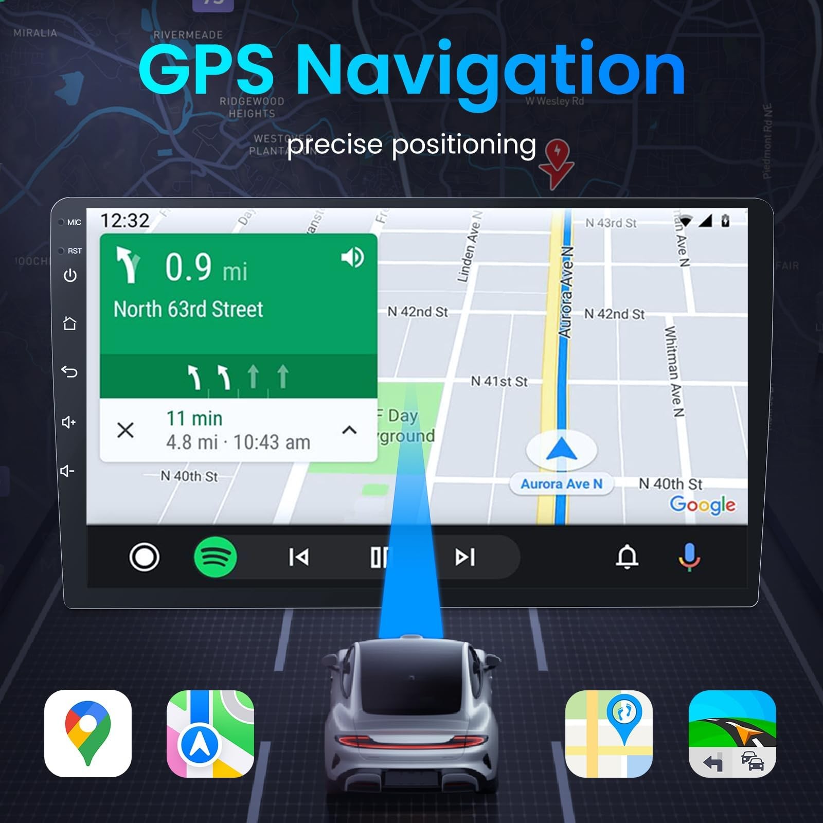 For 2013-2018 Toyota RAV4 Apple Carplay Car Stereo Radio GPS Android 13 4+64GB