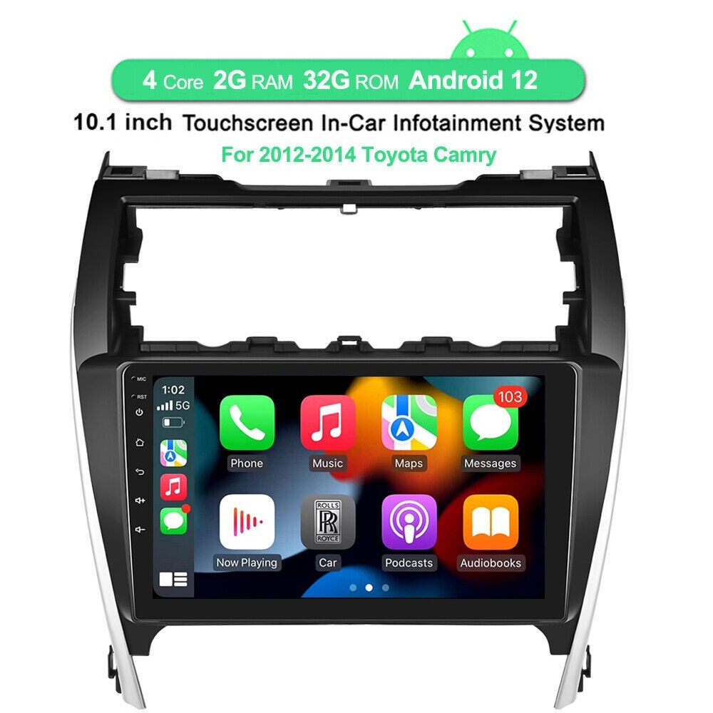 Car Radio Stereo Carplay For 2012-2014 Toyota Camry FM Navi