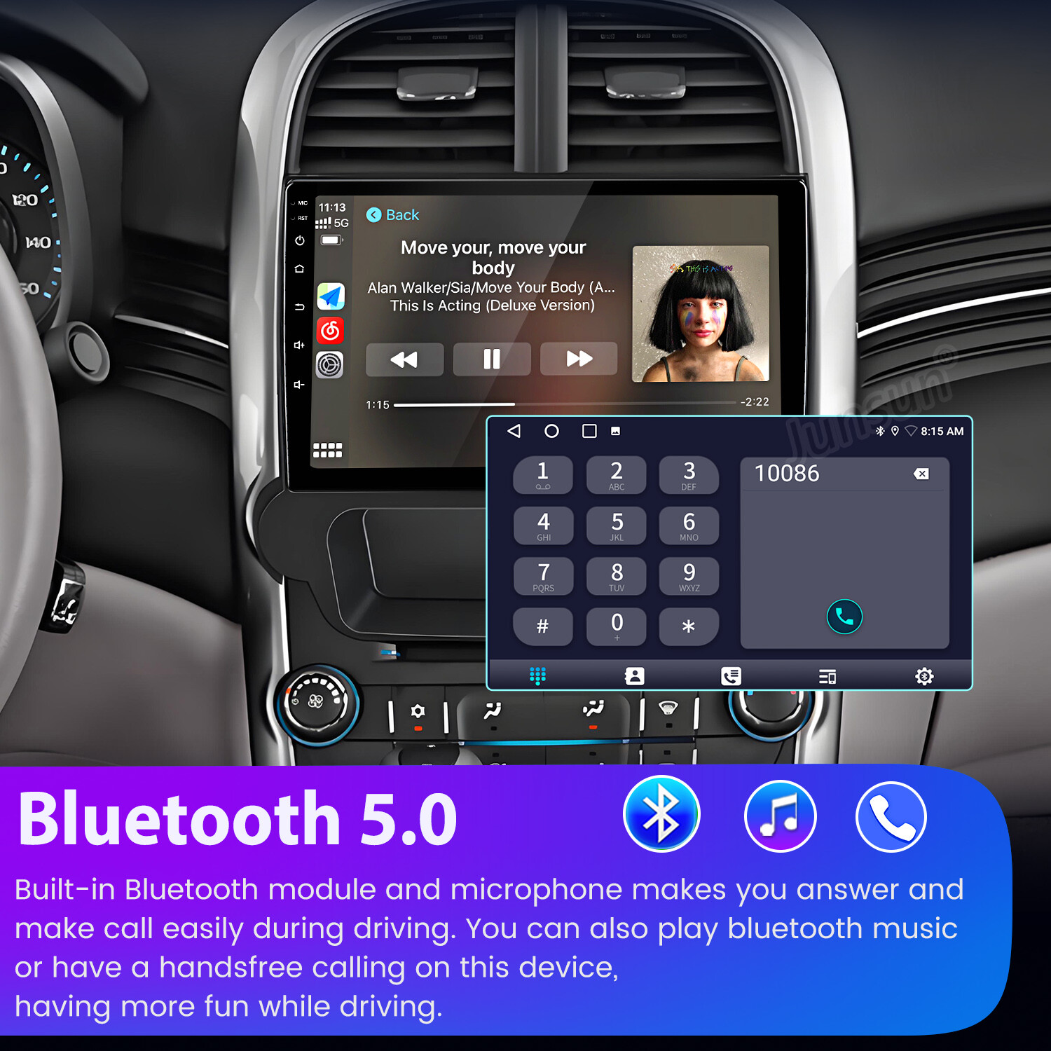 6+128GB Android15 Carplay Car Stereo Radio For Chevrolet Malibu GPS Navi WIFI FM