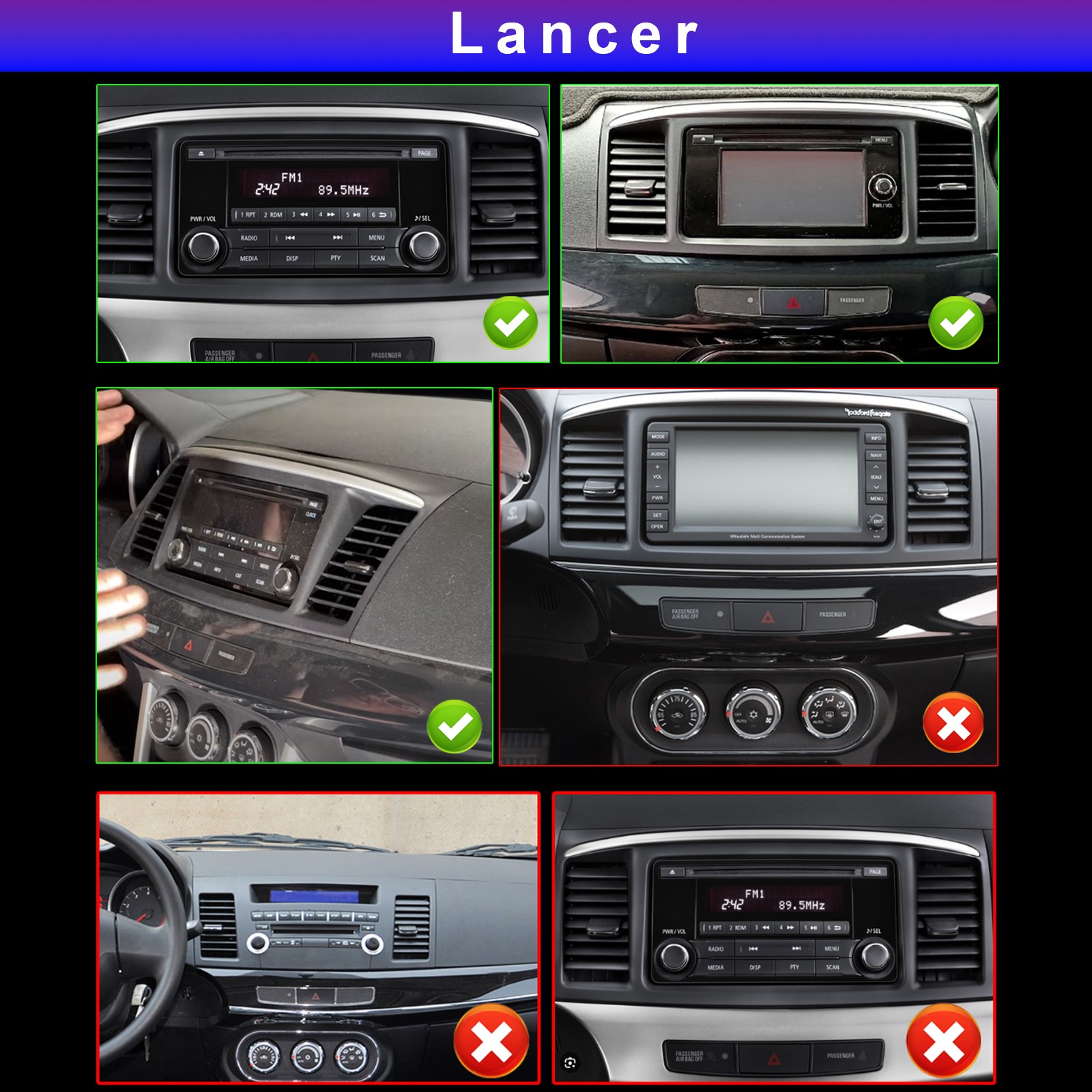For 2018-2021 Mitsubishi Outlander Carplay Android 14 Car Stereo Radio Navi GPS