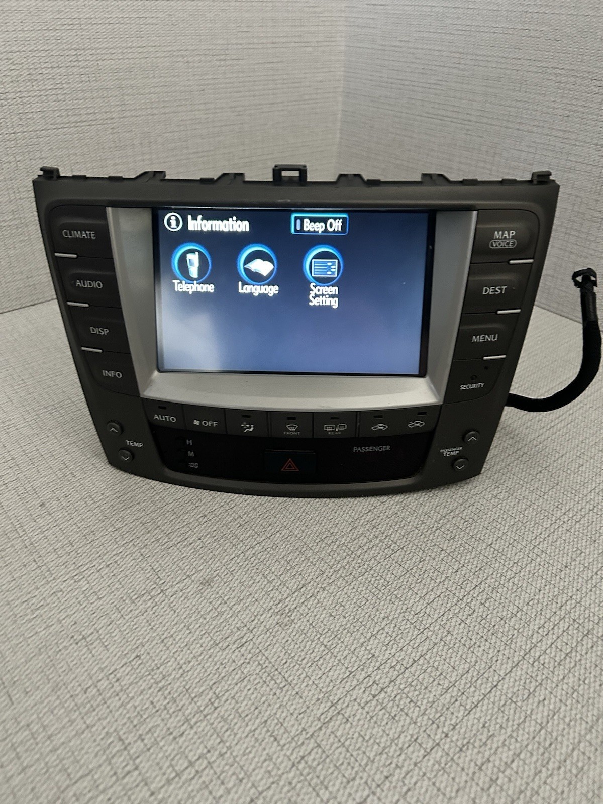 86111-53050 NAVI RADIO GPS STEREO UNIT SCREEN LEXUS IS250 IS350 2006-2009 OEM