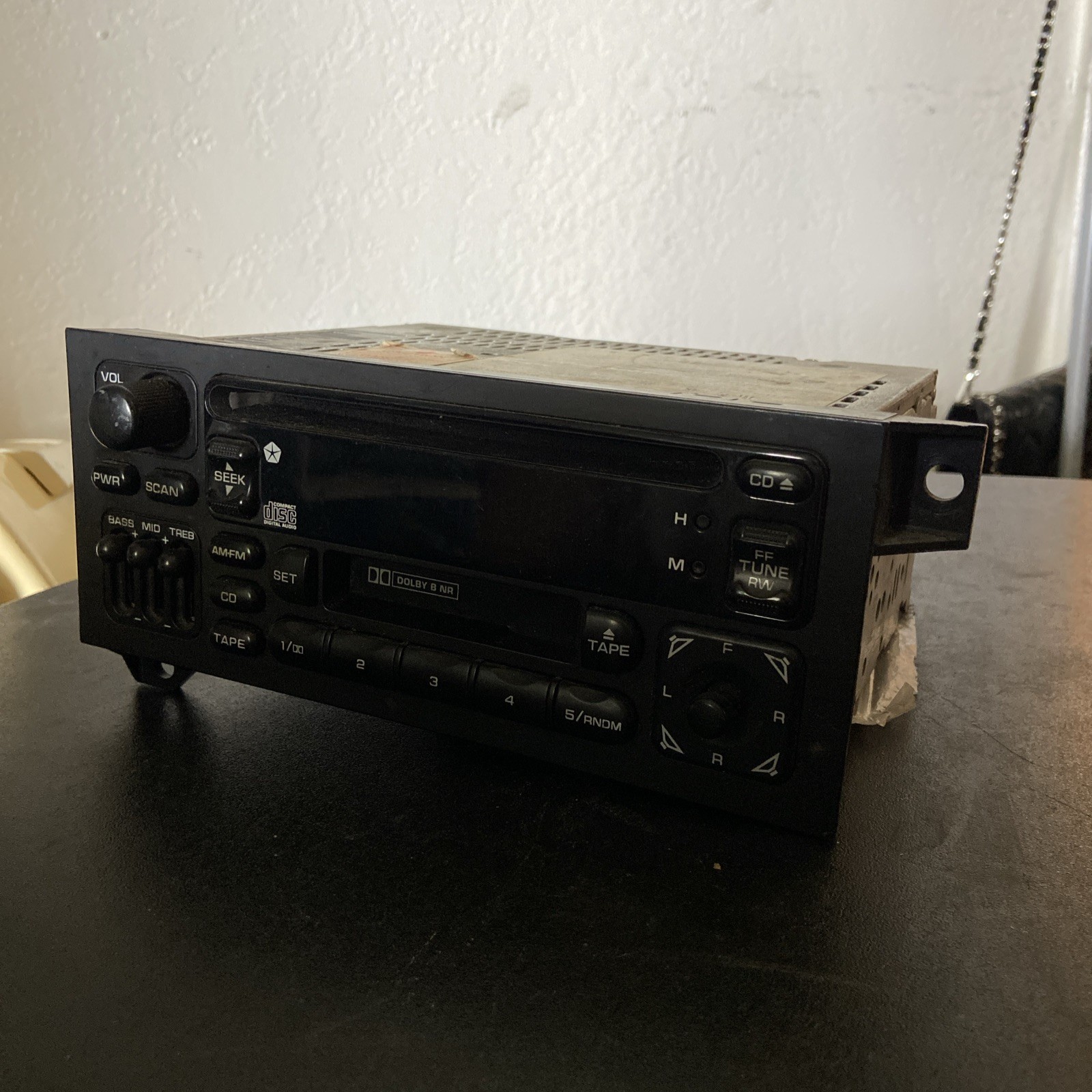 Chrysler Dodge Jeep OEM Radio P04858518 AM FM CD Cassette Mopar 1994-2003 DIN