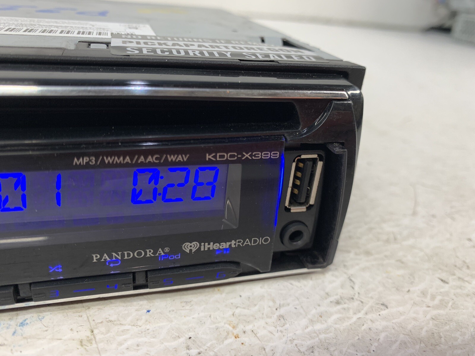 Kenwood KDC-X399 radio stereo Bluetooth USB MP3 WMA CD player receiver