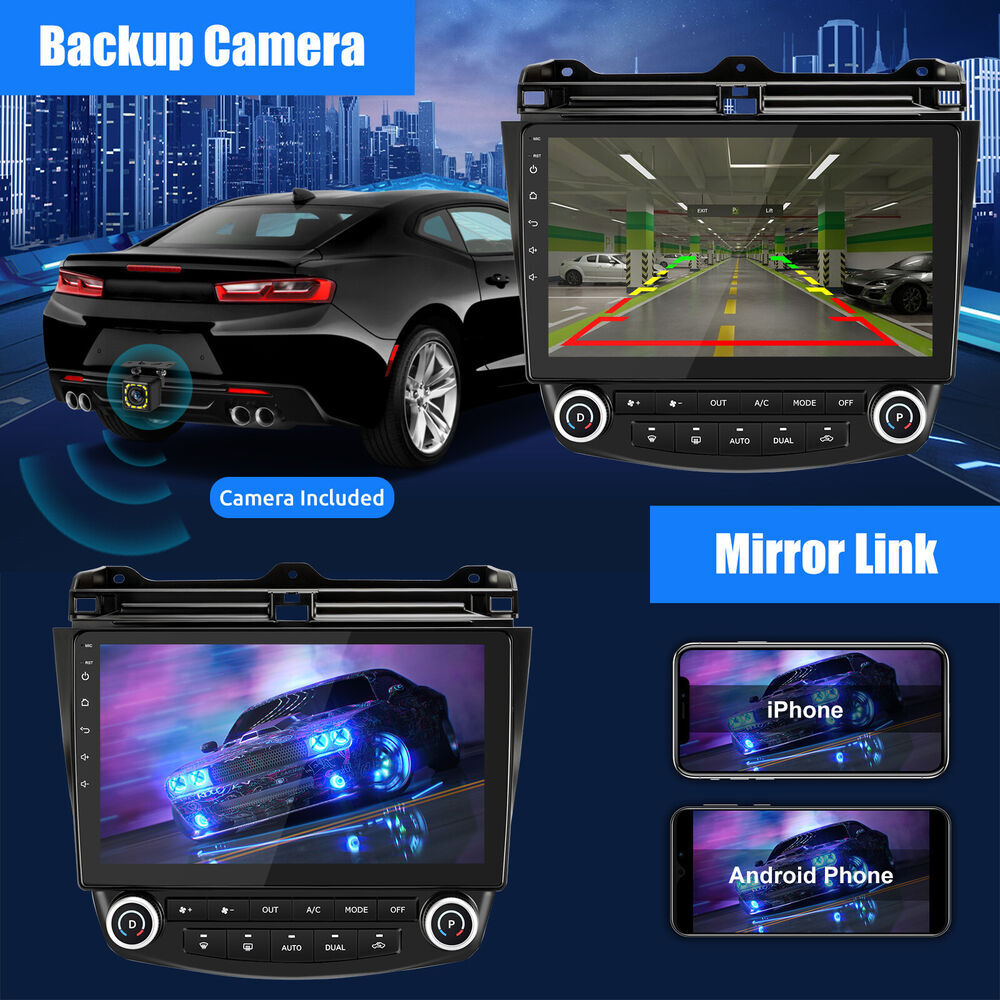 For Honda Accord 7 2003-2007 Apple CarPlay Auto Android 13 Car Radio Stereo Wifi
