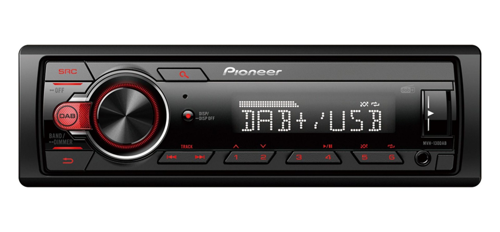 Pioneer MVH 130DAB Car Stereo Radio Receiver USB AUX 4x50W Android Compatible
