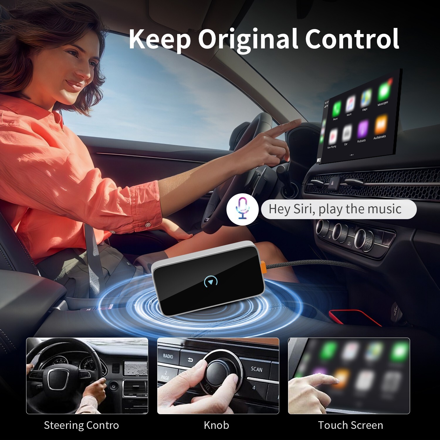 Wireless CarPlay Adapter For iPhone AND Android USB and TYPE C