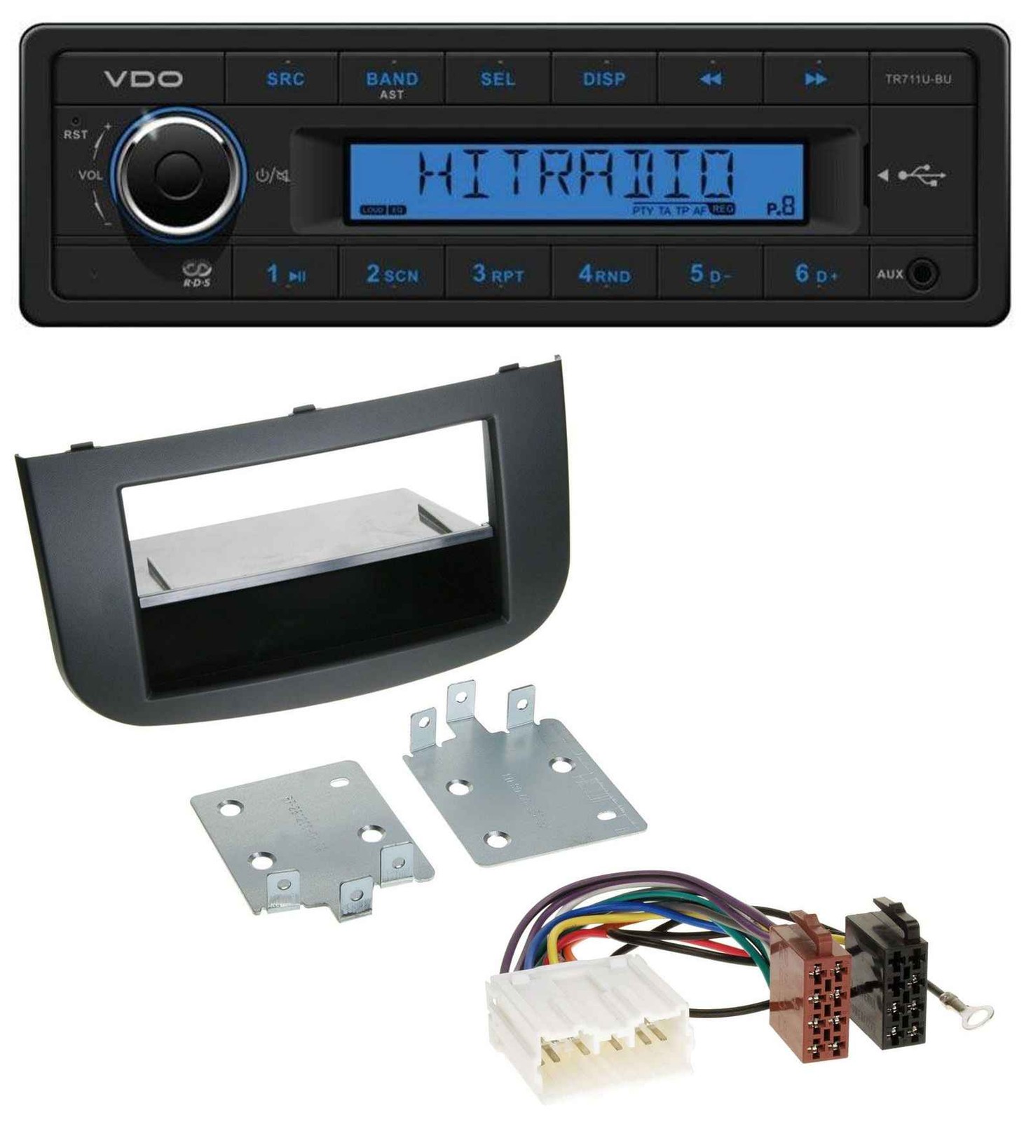 VDO AUX 1DIN MP3 USB Car Stereo for Mitsubishi Colt Z30/Z30G/Z3B/Z3V from 08
