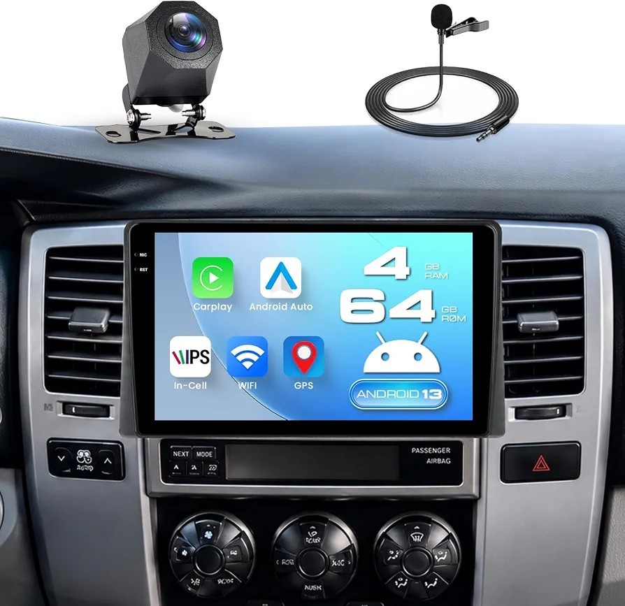 9″ Android 13 Car Stereo Toyota 4Runner 2003-2009 CarPlay WiFi GPS 4GB+64GB NEW