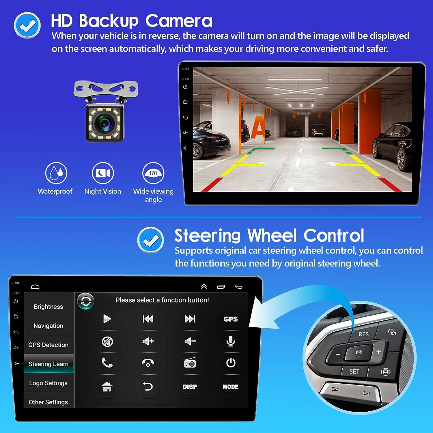 For Jeep Wrangler 3 JK 2007-2016 10.1″ 2+32G Android 13 Car Radio Stereo Carplay