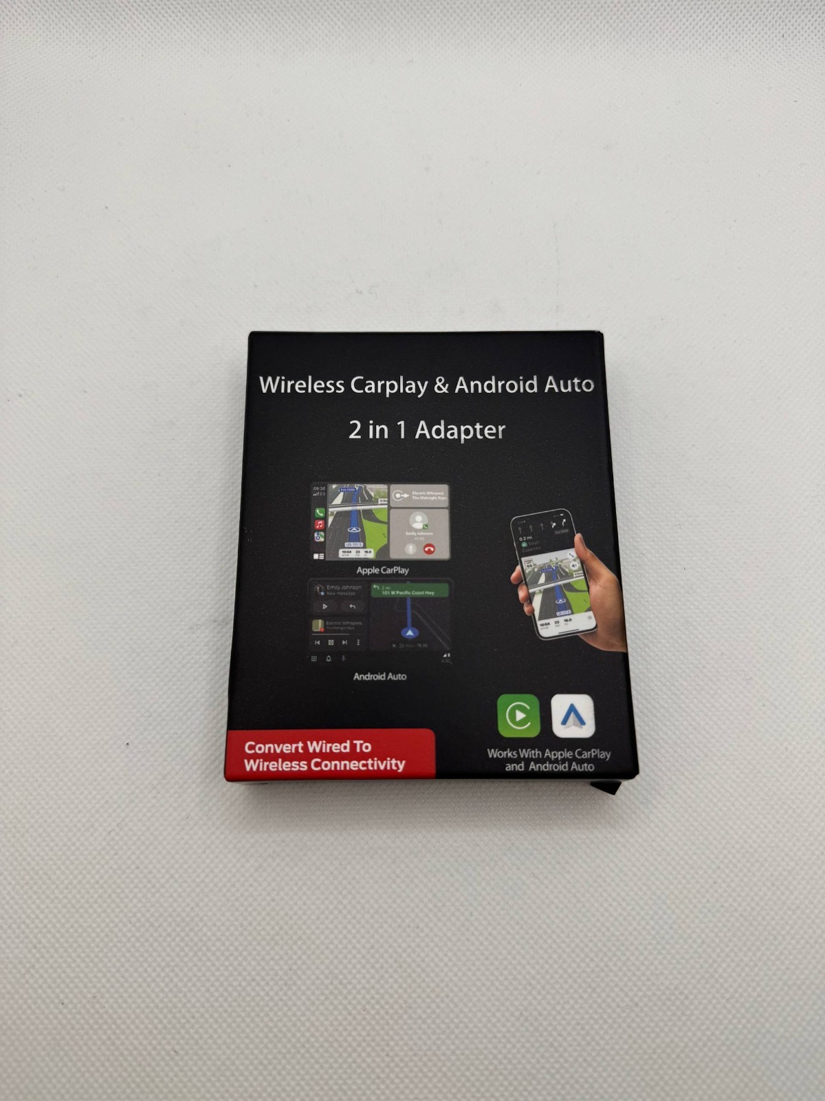 Wireless CarPlay & Android Auto Adapter – Upgraded Bluetooth Wi-Fi – UK Stock