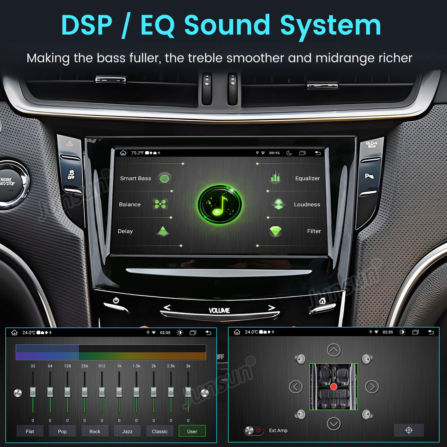 For Cadillac XTS 2013-2018 Carplay 8″4+64G Android Car Stereo Radio GPS Navi SWC