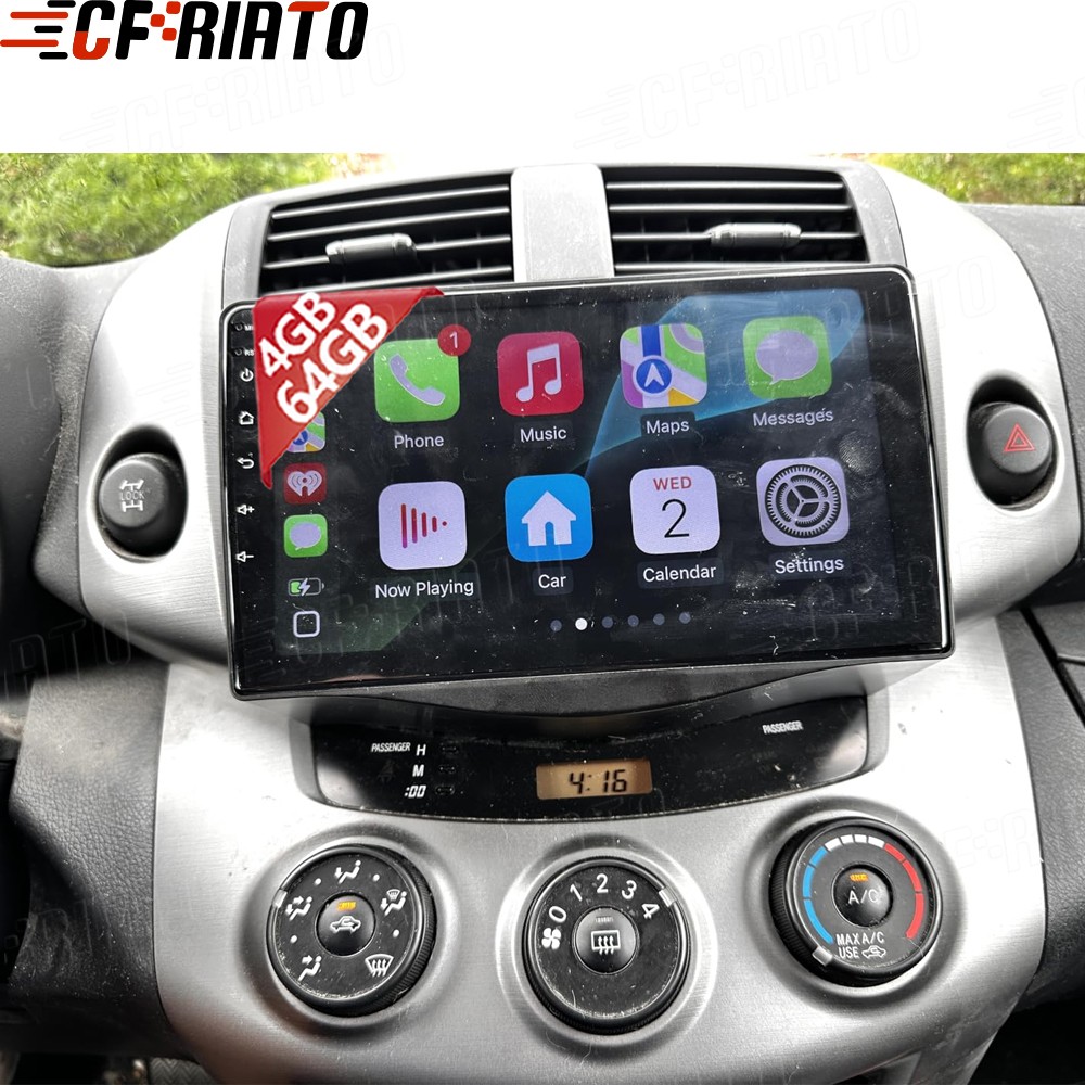 For 2007-2011 Toyota RAV4 Apple Carplay Car Stereo Radio GPS Android 15 4+64GB