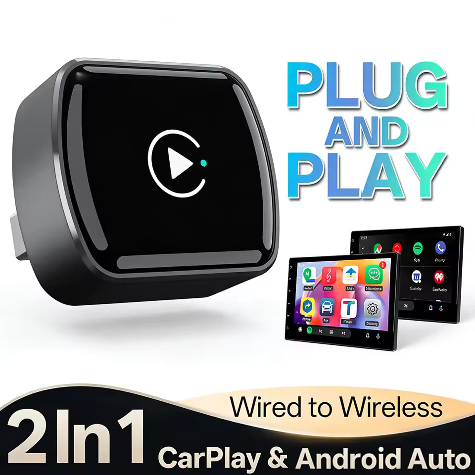 2026 Wireless CarPlay Adapter – Mini Plug & Play for iOS & Android Auto