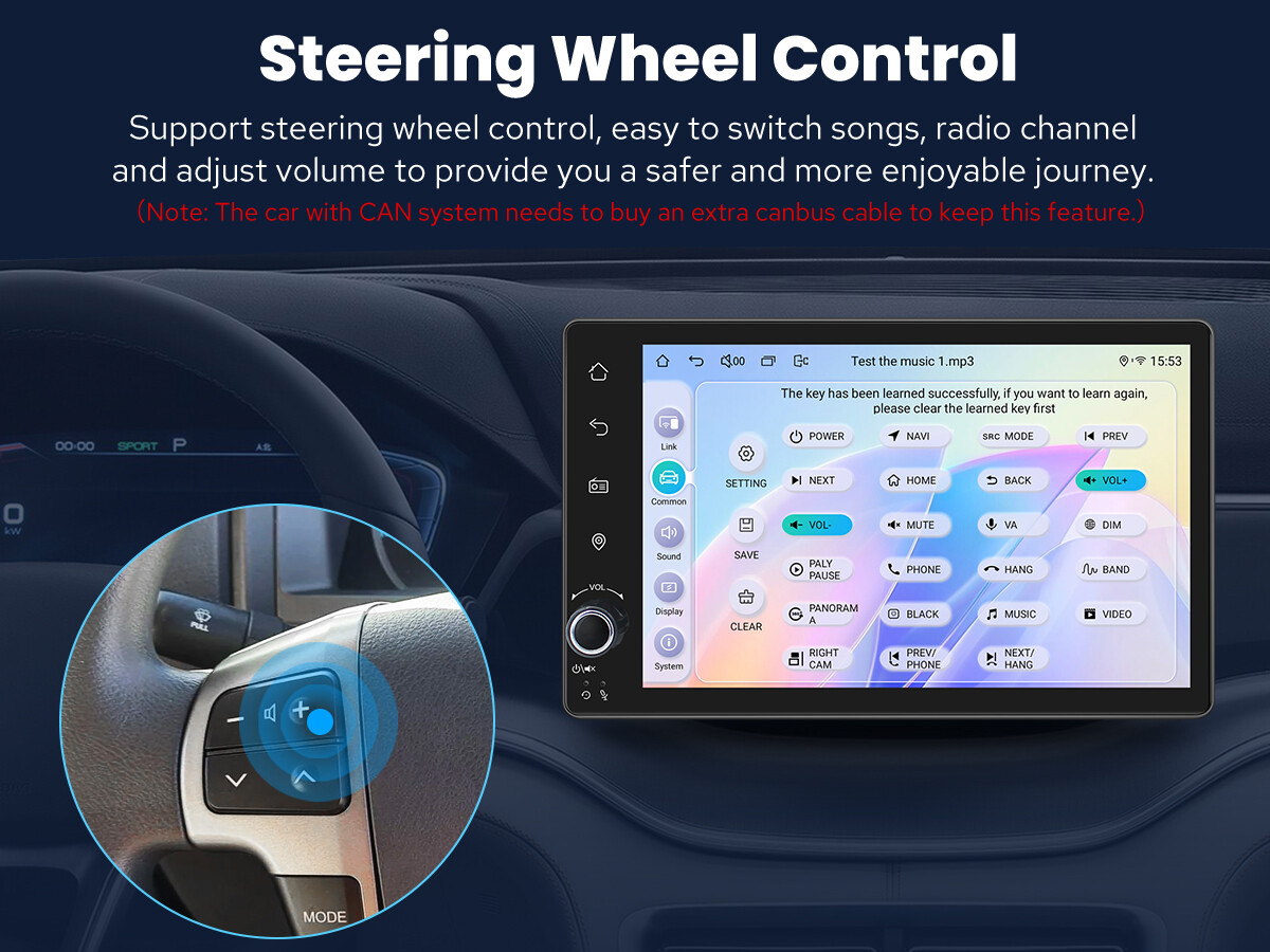 Android 12 JOYING CarPlay 1280*800P 7 inch Single Din Car Bluetooth Stereo Radio