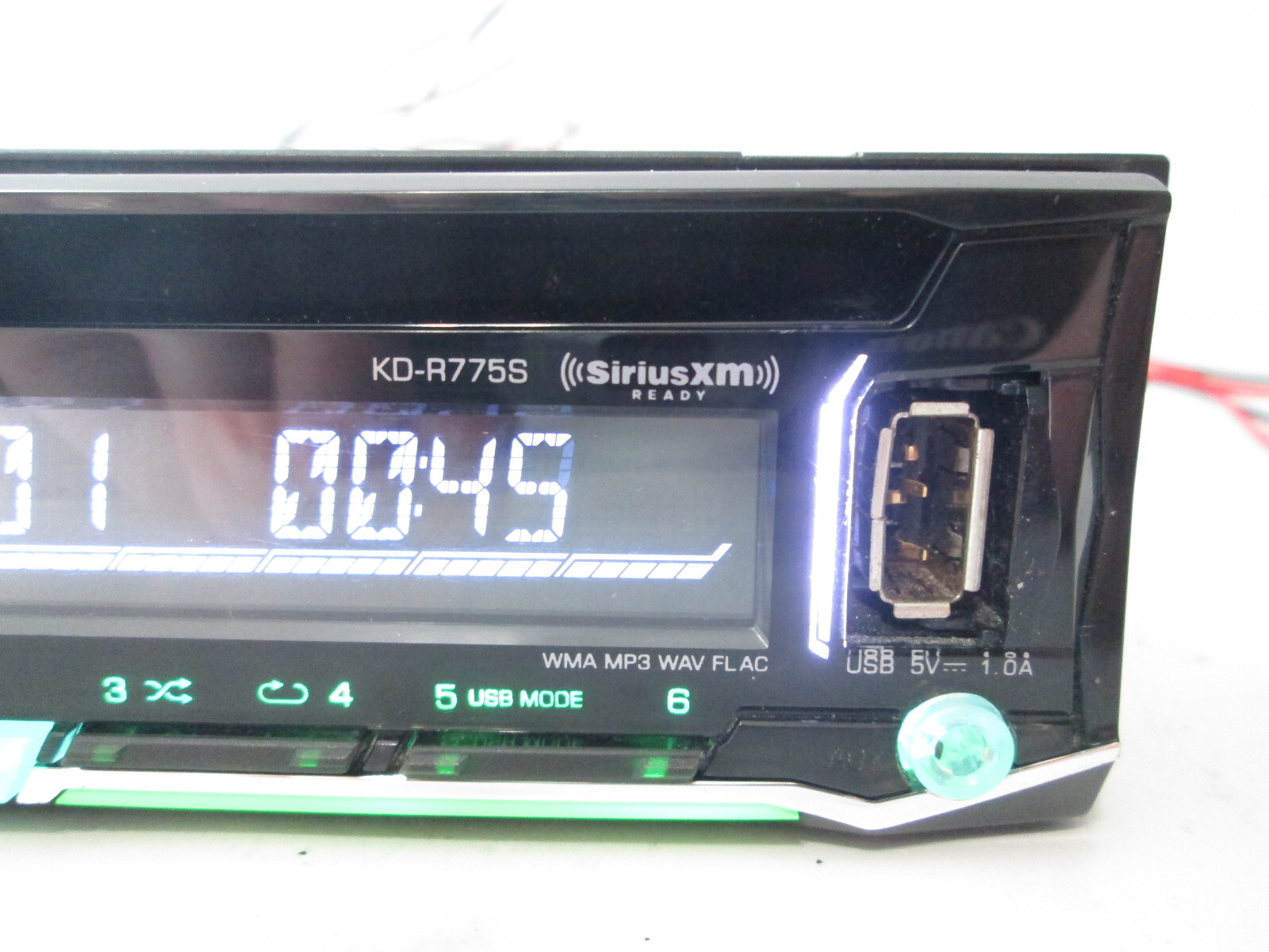 JVC KD-R775S Rado CD WMA MP3 Flac Sirius MP3 Aux Input Stereo Player *Read*