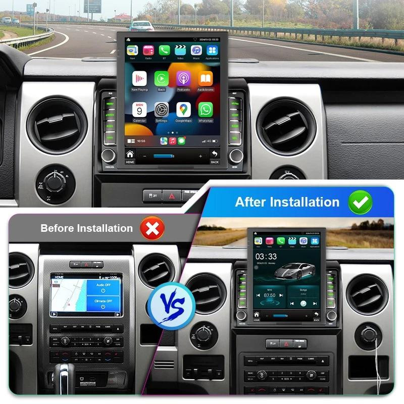9.7″ Apple CarPlay for Ford F-150/F150 2009-2012 Stereo 2+32GB GPS Radio Navi BT