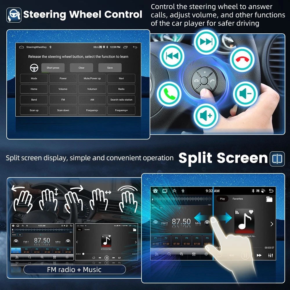 Car Radio Stereo Carplay For 2016-2019 Kia Sportage Android 15 EQ