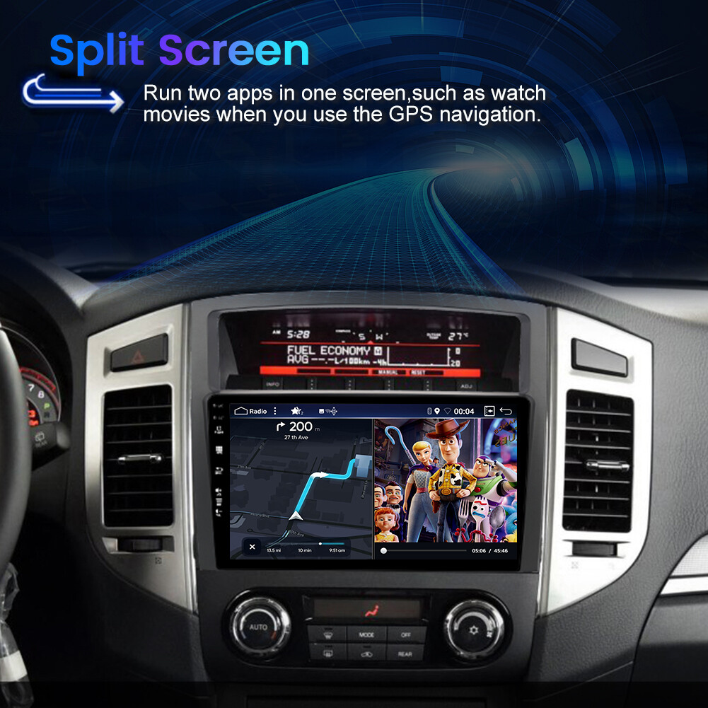 CarPlay Car Stereo For Mitsubishi Pajero 2006-2016 Android 14 GPS Navi 6GB+128GB