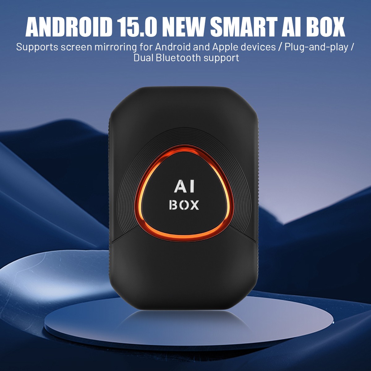 4 in 1 Wireless CarPlay & Android Auto AI Box For Netflix YouTube Airplay