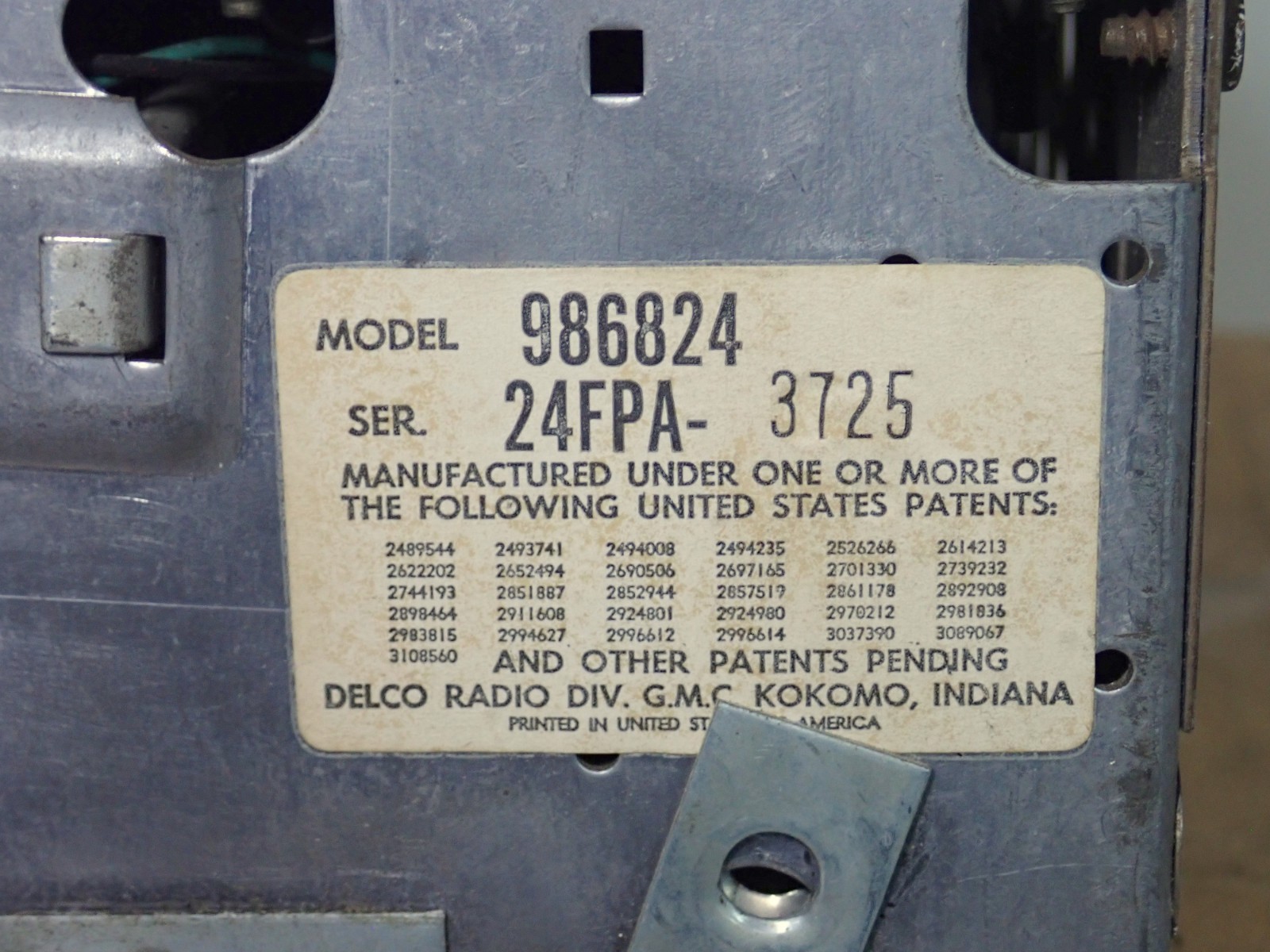 1967 1968 Camaro & Firebird AM FM Radio Delco 986824 Factory Option Works VIDEO