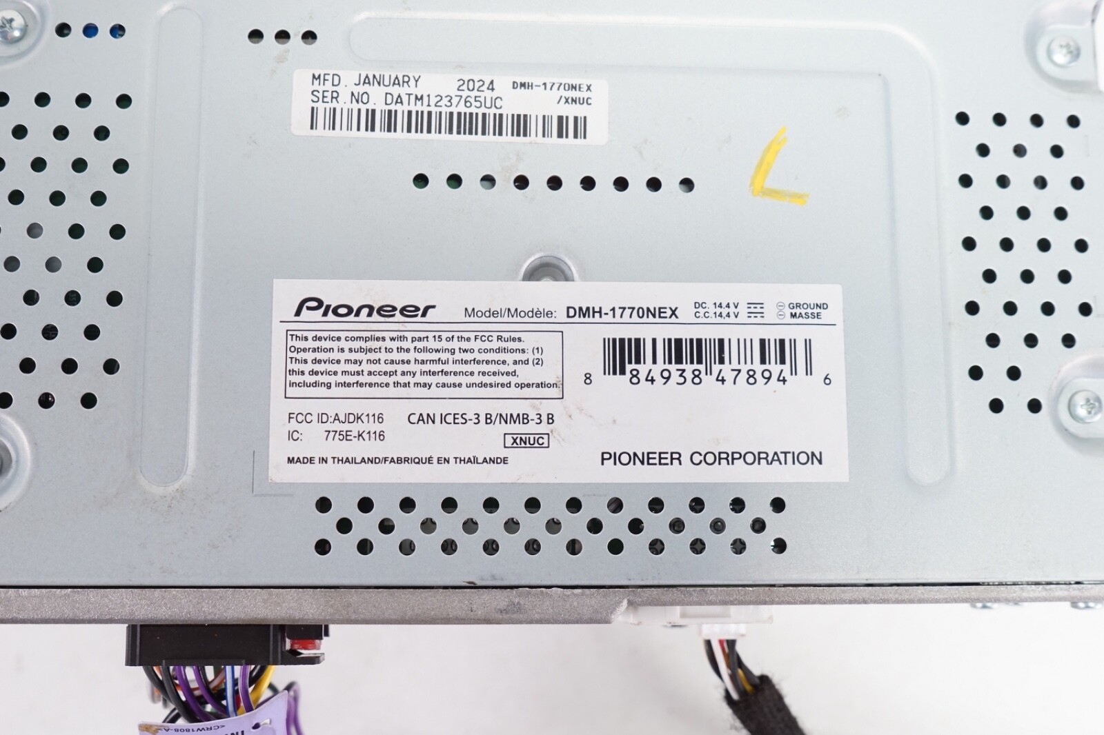 PIONEER DMH-1770NEX Multimedia Receiver Radio AM-FM Tuner 6.8″